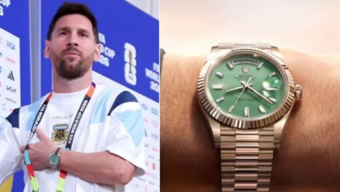 El precio del lujoso Rolex que Messi luce en el Mundial